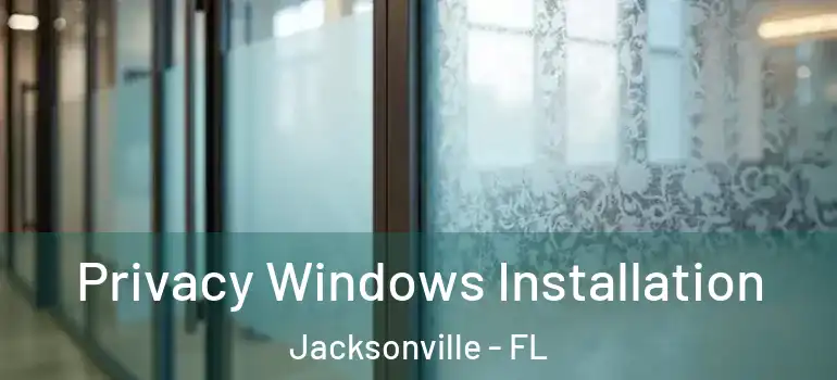  Privacy Windows Installation Jacksonville - FL